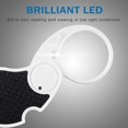 thumbnail image 3 of 2pcs 5X pocket magnifying glass with light, mini illuminated, 3 of 4