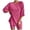 Hot Pink, variant on MAIHAN Women Summer Outfits Summer Outfits for Women Short Sleeve Top and Shorts Shorts Set 2 Piece Outfit Cotton Outfits Sets