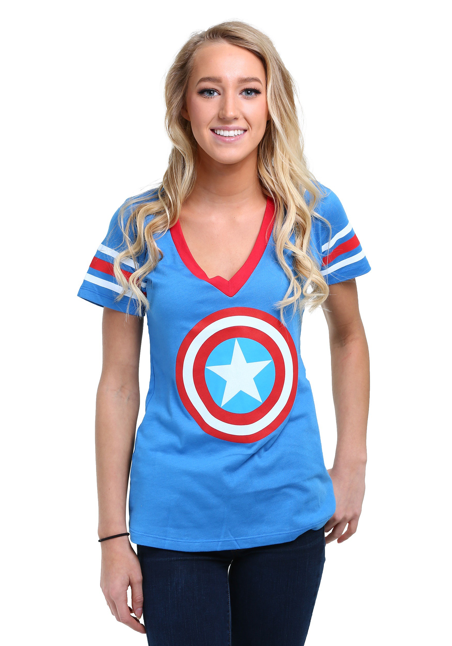 Captain america shirt women's Clearance