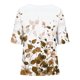 thumbnail image 5 of Tops de Lino para Mujeres Imprimir Suéter Cuello Redondo Manga Corta Superior Poliéster, Blusa de Moda Casual para la Primavera Y el Verano, 5 of 5