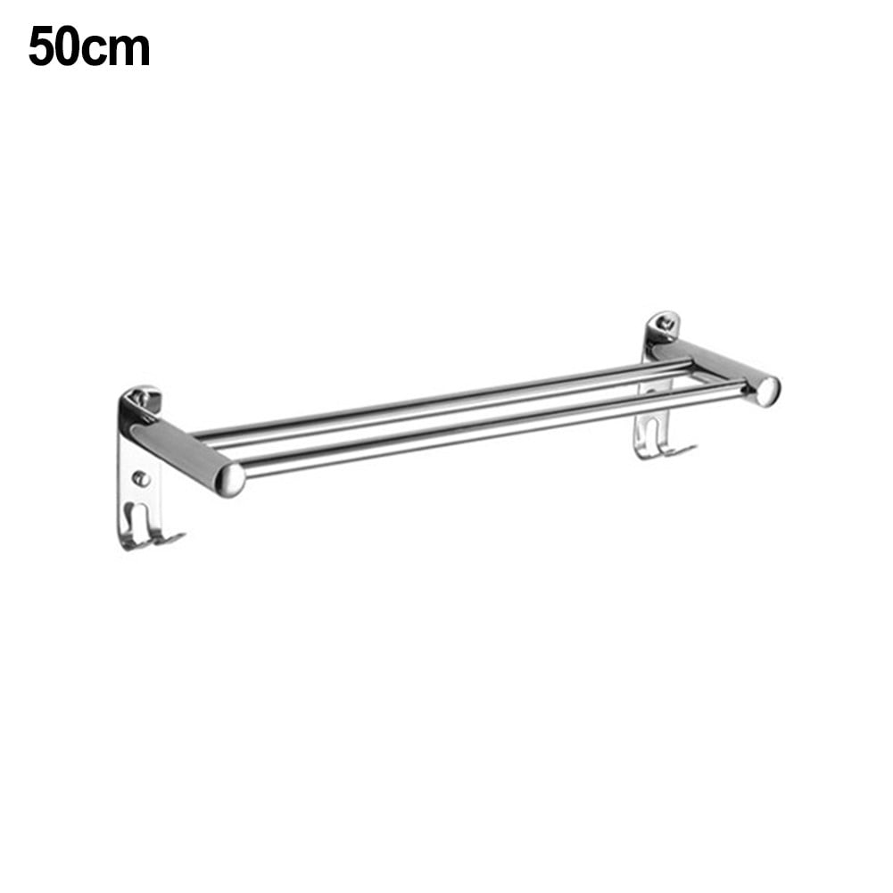 Bathroom Stainless Steel Towel Rack Towel Single Rod Double Rod Bath