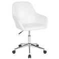 thumbnail image 3 of BizChair Home and Office Mid-Back Chair in White LeatherSoft, 3 of 8