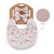 thumbnail image 3 of 4 Uds. Diadema con lazo, toalla para Saliva, conjunto de diadema, paños para babear, babero impermeable de encaje de algodón para bebés recién nacidos y niñas, 3 of 5