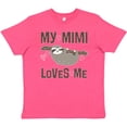thumbnail image 3 of Inktastic My Mimi Loves Me Sloth Youth T-Shirt, 3 of 5