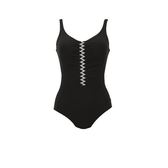 Anita Comfort Women`s Swimsuit, 14C, black