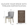 thumbnail image 5 of Maven Lane Gia Contemporary Dining Chair, Refined Grey w/ Taupe Fabric, Set of 8, 5 of 7