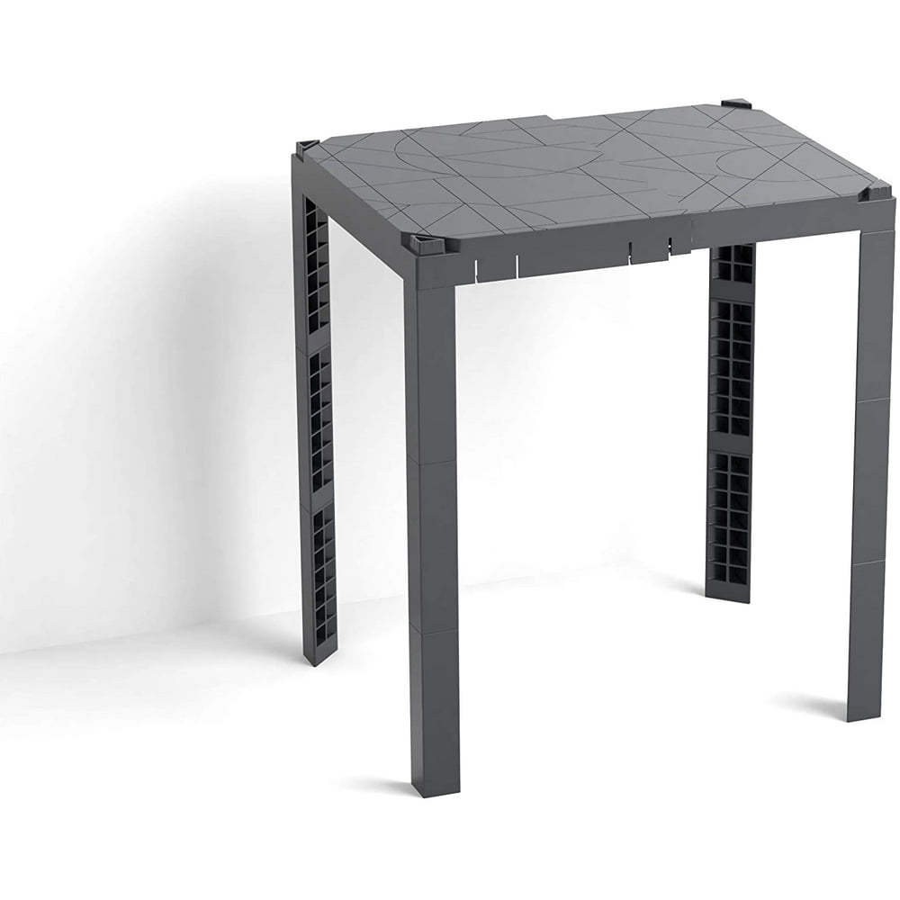 U Brands Adjustable Locker Shelf, Plastic, Gray, Ages 9+, 3594U