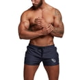 thumbnail image 1 of xiaxaixu Men's Solid Color Short Pants, Muscle Fitness Running Training Shorts Compression Workout Shorts Sportswear, 1 of 5