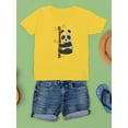 thumbnail image 3 of Panda Bear Climbibg Bamboo T-Shirt Juniors -Image by Shutterstock,  Medium, 3 of 4