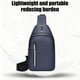 thumbnail image 5 of Bolso de pecho | Bolso bandolera pequeño para viajes, deportes y hombro | Mochila ligera y compacta de poliéster repelente al agua | Correas ajustables y panel trasero transpirable | Para ir al, 5 of 6