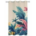 thumbnail image 2 of nqOlkjepod Outdoor Curtains for Patio Waterproof, Summer Tropical Leaves Outdoor Privacy Panels Grommet, Farmhouse Botanical Plants Blackout Outside Curtains for Porch/Cabana 54"x95", 1 Panel, 2 of 8
