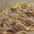 thumbnail image 3 of 20 Ornamentos Pequeños de Madera de Olivo de Jerusalén, 3 of 3