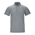 thumbnail image 2 of kamemi Short Sleeve Polo Shirts for Men Polo Shirts for Men Short Sleeve Golf T-Shirt Moisture Wicking Collared Casual Work Tops(Grey,XL), 2 of 6