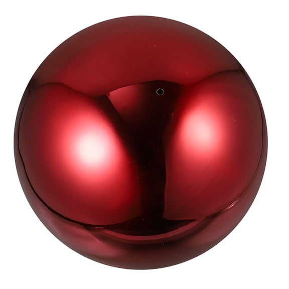 OFFIGAM Outdoor Red Mirror Globe Stainless Steel Reflective Sphere for Garden Decor