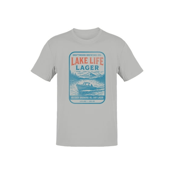 Lake Life Lager - Easy Drinking Beer Men's T-shirt