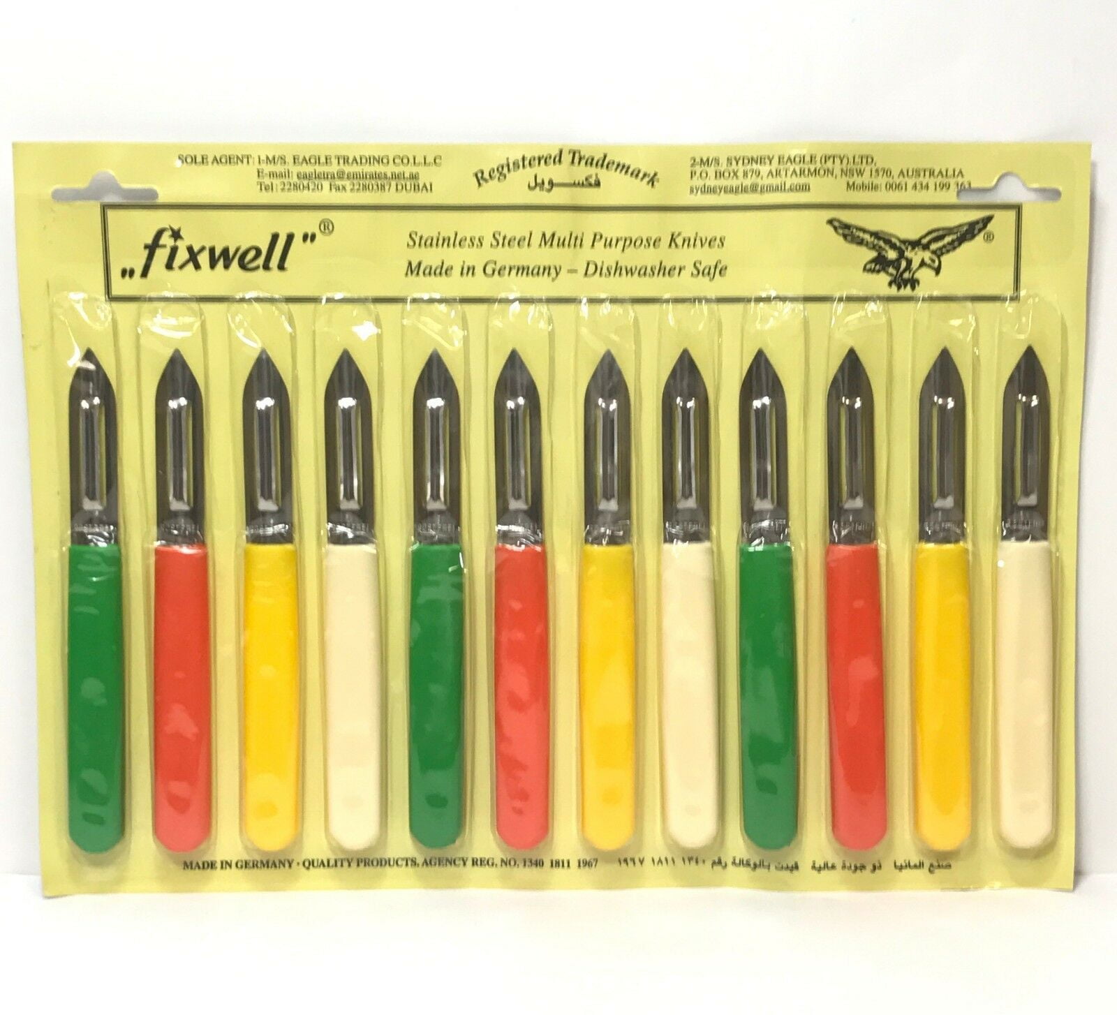 Fixwell 12-Piece  multipurpose Stainless Steel Knife Set