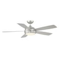 thumbnail image 2 of Odyssey Indoor and Outdoor 5-Blade Smart Ceiling Fan 54in Brushed Nickel with 3000K LED Light Kit and Remote Control, 2 of 4