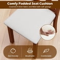 thumbnail image 2 of Topcobee Wooden Dining Chair Set of 2 with Padded Seat and Curved Back, Chairs for Dining Table, Kitchen Chairs-Beige, 2 of 4
