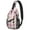 Donut, variant on Colorful Kawaii Pink Funny Vintage Cute Candy Lightweight Travel Sling Backpack Durable Multipurpose Small Travel Backpack for Essentials
