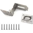 thumbnail image 5 of Right Angle Door Clasp Stainless Steel Door Lock Hasp Padlock, 5 of 5