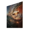 thumbnail image 2 of Designart "Sunlit Waves Beach Photo IV" Nautical & Beach Print on Natural Pine Wood, 2 of 5