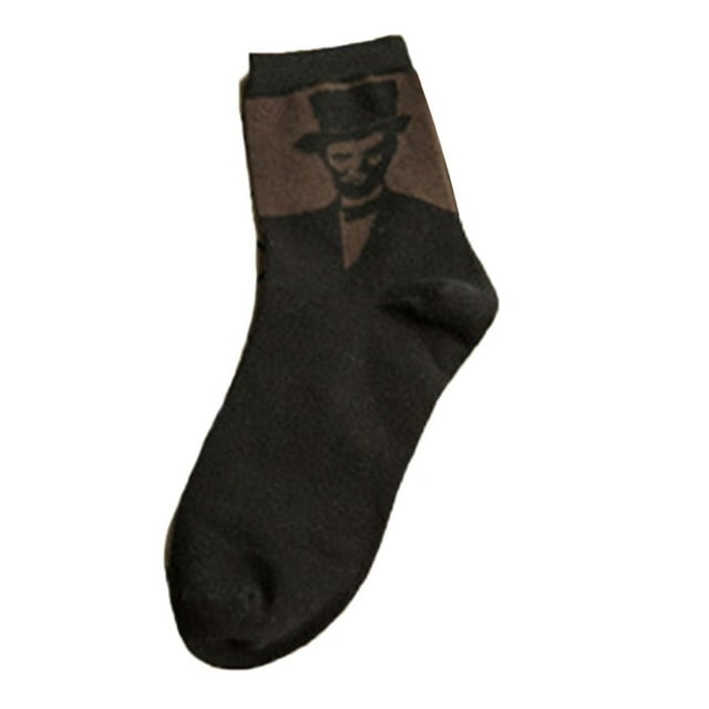 facefd Men Socks Gentleman Style Pattern Autumn Winter 70% Winter socks Cotton Socks Boys' Socks Tube Socks