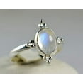 thumbnail image 4 of Navya Craft Rainbow Moonstone Oval 925 Sterling Silver Handmade Women Statement Ring Size 12.0, 4 of 4