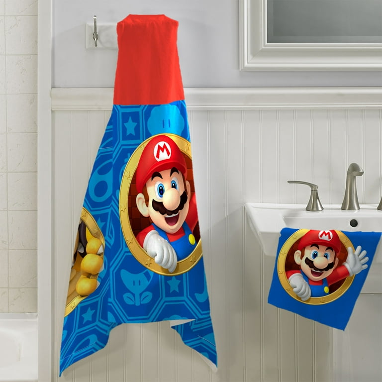 Mario bath towel hot sale