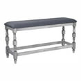 thumbnail image 1 of Bowery Hill Wood Counter Height Dining Bench in Antique White, 1 of 8