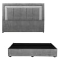thumbnail image 1 of Cabecera King Size Bora + Base Cama Storm Gris Oscuro, 1 of 8