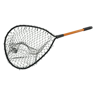 Zzistar Fly Fishing Net Mesh, Soft Rubber Wood Handle Rubber Landing Net,  Catch Release Net 