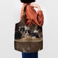 thumbnail image 4 of Wukai Cat Family Sturdy and Stylish Reusable Canvas Tote Bag: Eco-Friendly, Heavy-Duty Grocery Shopping Bag with Reinforced Handles, 4 of 7