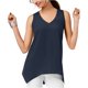 thumbnail image 1 of INC Blusa sin mangas con dobladillo de pañuelo para mujer, azul, XL I-N-C Top sin mangas, 1 of 2