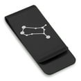 thumbnail image 1 of Stainless Steel Gemini (Twins) Astrology Constellation Classic Slim Money Clip Credit Card Holder, 1 of 2