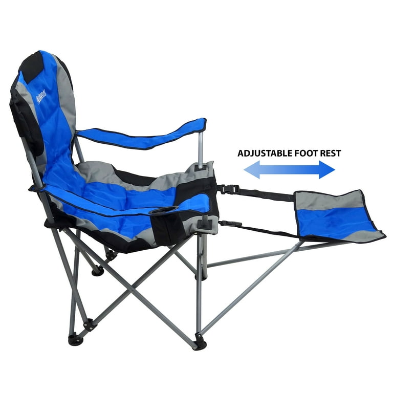 Gigatent ergonomic portable store footrest camping chair