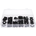 thumbnail image 1 of KAKOWELY 1 Box Durable Rubber Grommets for Machine Use Black Color Small and Practical,1.02"X0.71"X0.2", 1 of 5