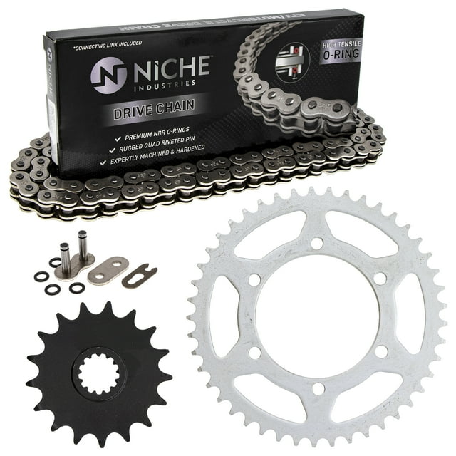 Niche Sprocket Chain Set for Suzuki 2011-18 GSXR750 17/45T 520 O-Ring Motorcycle MK1004193