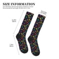 thumbnail image 4 of Sikiie Colorful Palms 1 Pairs Compression Socks for Men and Women 15-20 mmHg Running Support Socks, 4 of 7