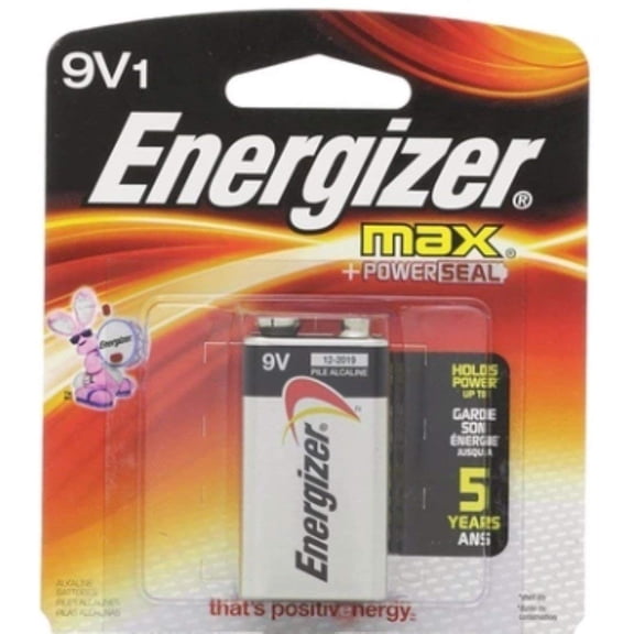 Energizer MAX Alkaline 9 Volt Batteries, 6 Pack