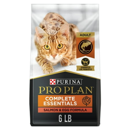 Purina Pro Plan Complete Essentials Dry Cat Food Salmon Egg, 6 lb Bag