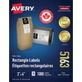thumbnail image 1 of Avery White Rectangle Labels with Sure Feed Technology, TrueBlock, 2" x 4", for Laser and Inkjet Printers - 5163, 1 of 6