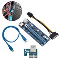 thumbnail image 1 of Soporte de GPU vertical de 60 cm con conector Molex para actualización de placa base Tarjeta extensora de potencia PCI-E 1x a 16x, 1 of 8
