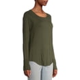 thumbnail image 4 of No Boundaries Juniors' Long Sleeve Raglan Elevate Tee, 4 of 6