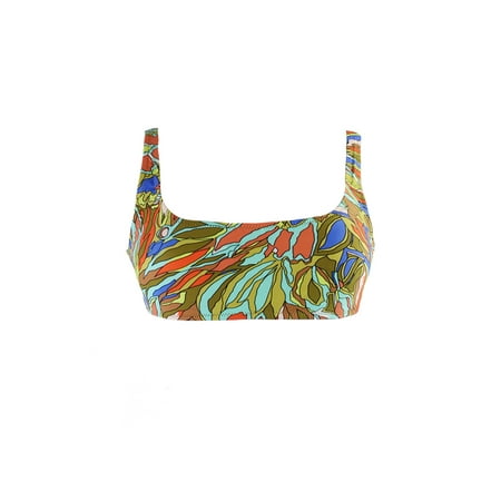 - Volcom Multi Faded Flowers Crop Bikini Top L