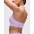 thumbnail image 4 of CRZ YOGA Butterluxe Halter Sports Bras for Women Padded Open Back Yoga Crop Gym Tops Low Impact, 4 of 6