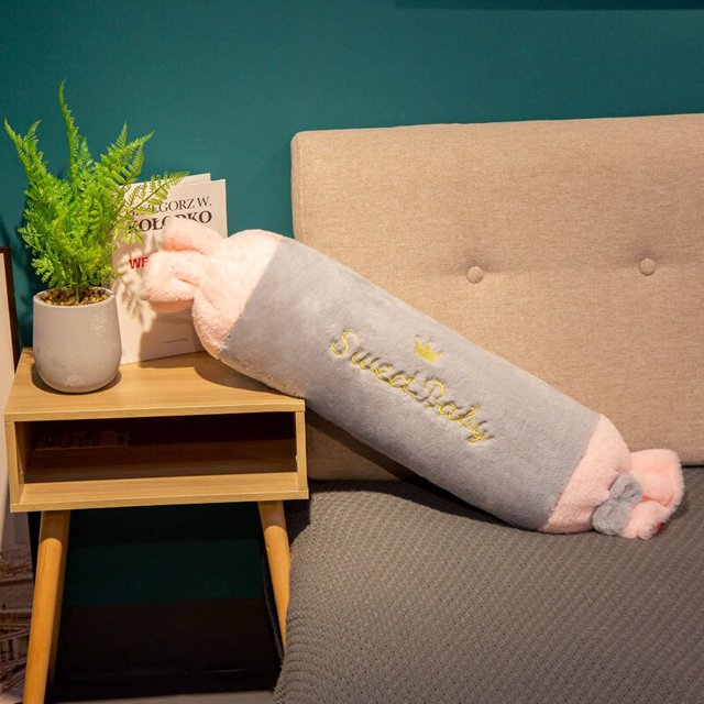 Bedding Sofa Large Size Candy Long Sleeping Support Pillow Super Soft Plush Stuffed Throw Back Cushion Pillows Decor heqiyong LED