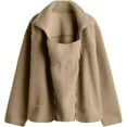 thumbnail image 6 of Maternity Baby Wearing Jacket, Women's 2-in-1 Winter Coat with Kangaroo Pocket, Heavyweight Fleece Zip Up Front for Mother and Infant, 6 of 8
