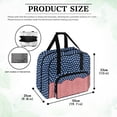 thumbnail image 6 of ZIATUBLE American flag Portable Cover Tote Bag Large Capacity Padded Storage Bag Universal Carrying and Storage Sewing Machine Case Elastic Sewing Kit Storage for 4th of July, 6 of 7
