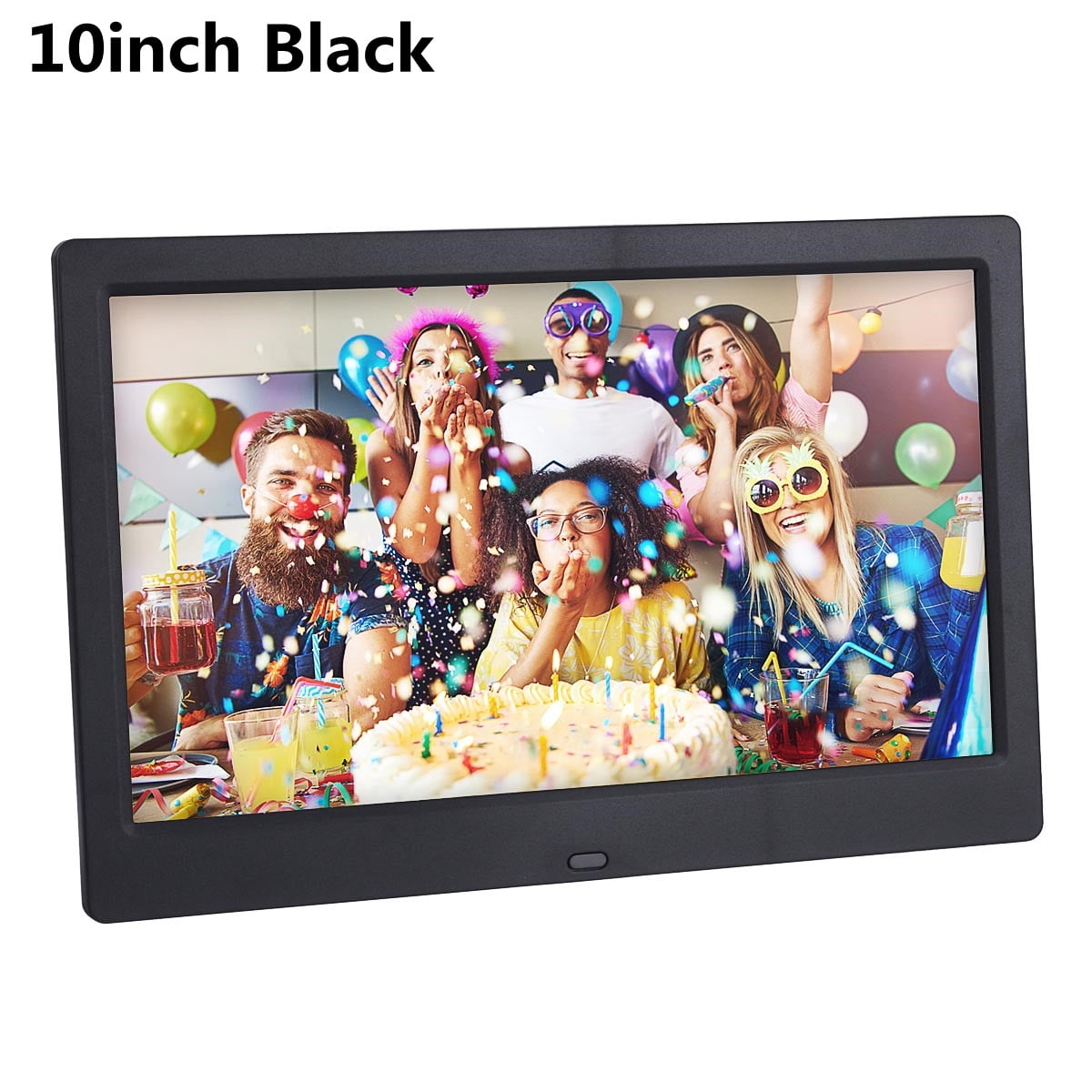 10" Digital Photo Frame with Automatic Slideshow and 32GB BuiltIn Memory, 1024x600 Resolution