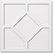 thumbnail image 3 of Ekena Millwork CMP30EY 30 Po x 10,5 Po Médaillon de Plafond Contemporain en PVC de Qualité Architecturale Carrée, 3 of 4